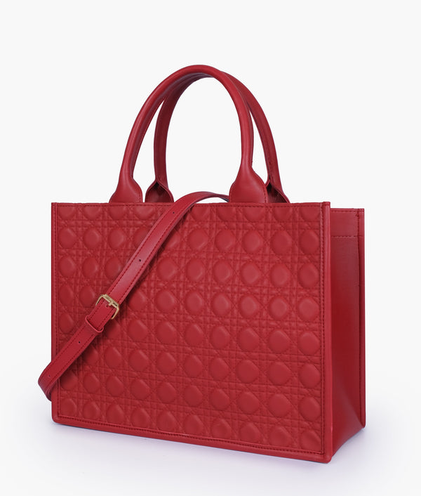 RTW - Maroon box tote bag