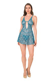 Emerce - Fantasy Short Lingerie Aqua Blue