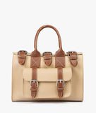 RTW - Off-white with brown wilderness satchel bag