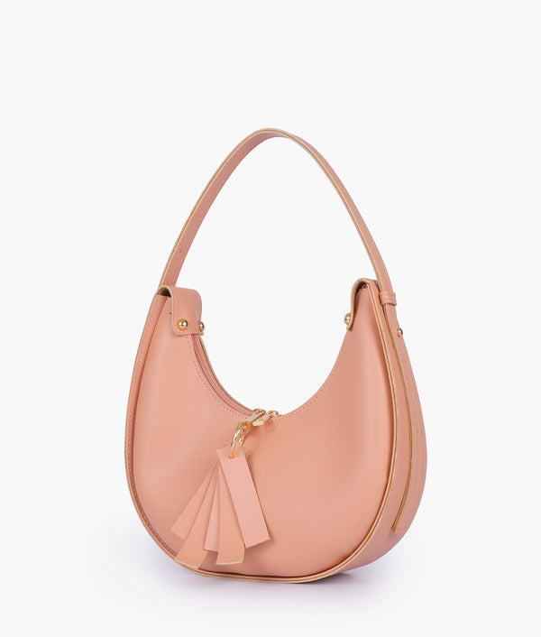 RTW - Peach crescent hobo bag