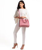 RTW - Pink multi compartment satchel bag