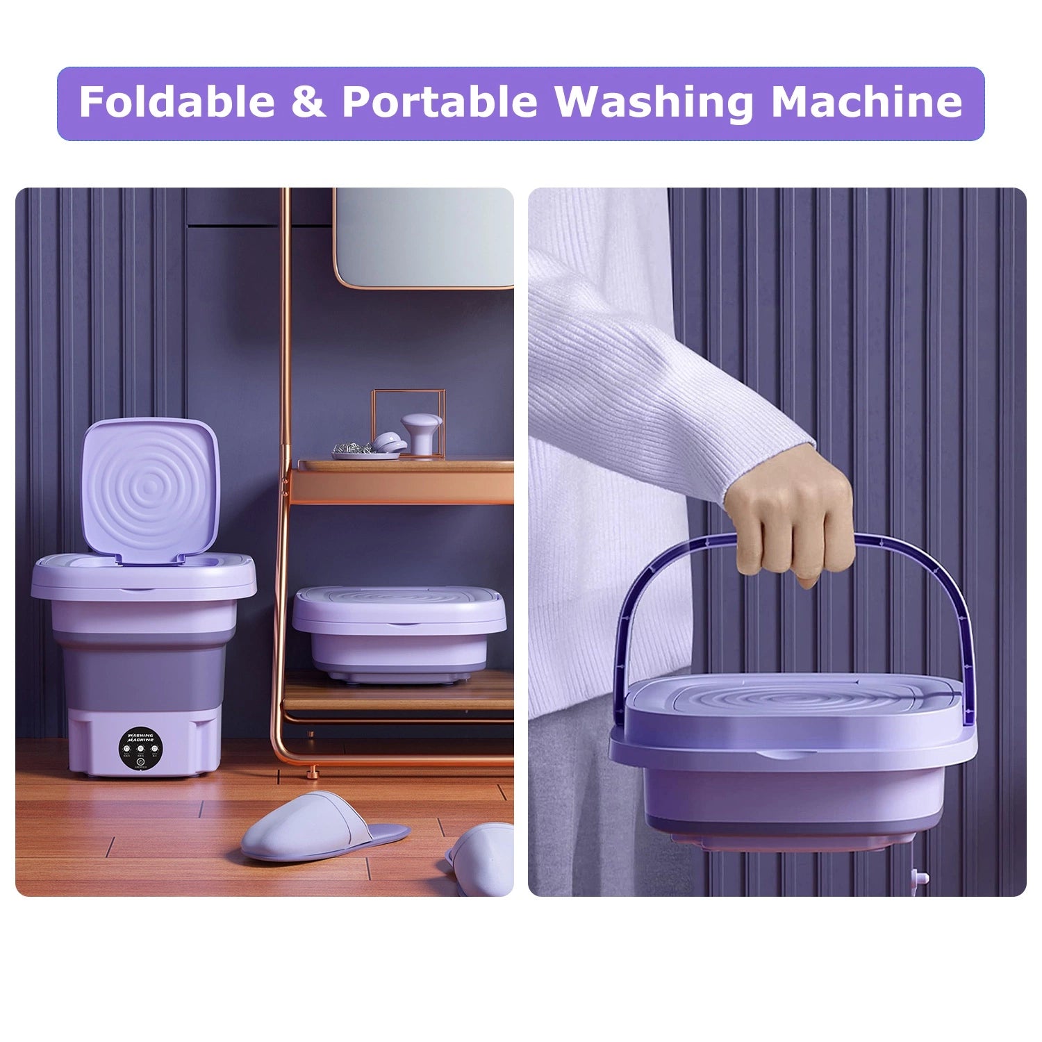 Home.Co- Foldable Mini Washing Machine – Bagallery
