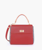 RTW - Red Criss-Cross Top-Handle Bag