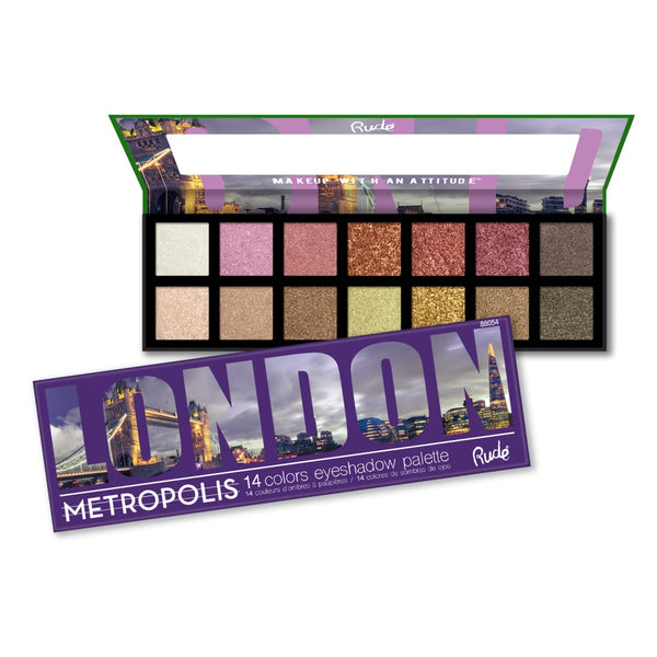 Rude Cosmetics - Metropolis 14 Eyeshadows - London