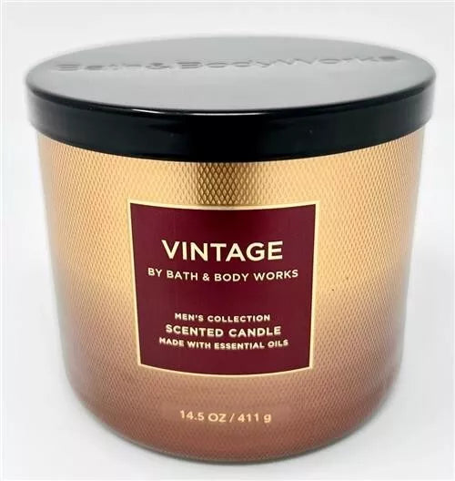 Bath & Body Works - Vintage 3 Wick Candles 414gms