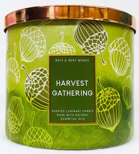 Bath & Body Works - Harvest Gathering 3 Wick Candles 414gms