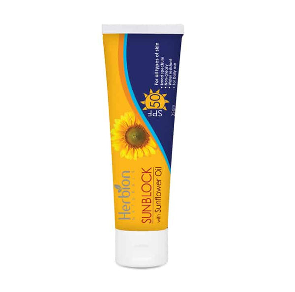 Herbion- Sun Block, Sun Flower Oil, 25gm