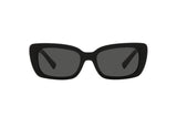 Valentino Black Rectangular Sunglasses
