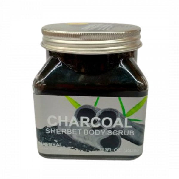 Wokali Body Scrub Charcoal 350Ml Jar WKL484