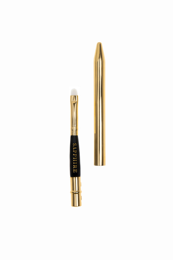 Sapphire Lip Brush Gold