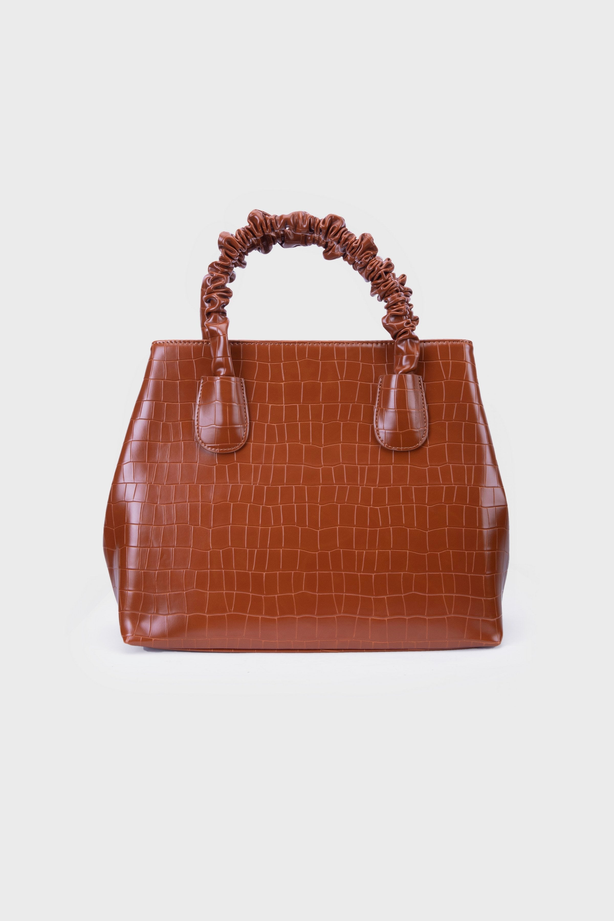 Sapphire Tan Top Handle Bag Bagallery