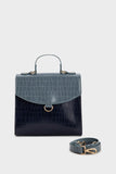 Sapphire Blue Top Handle Bag