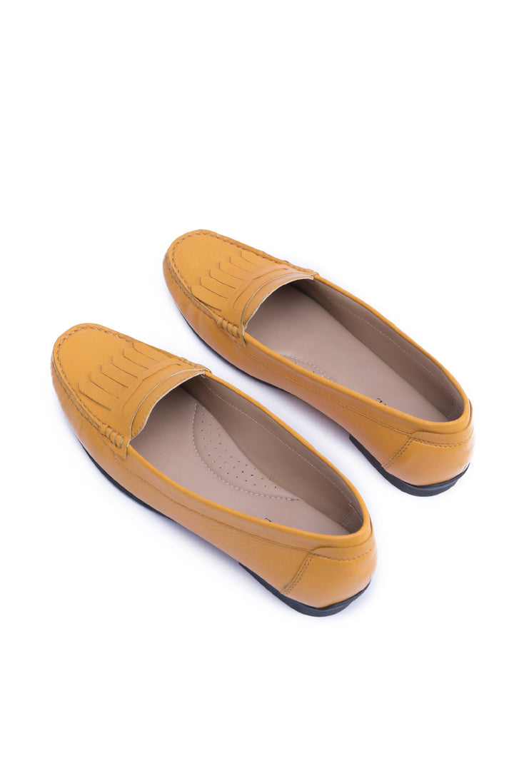 Sapphire Fringe Loafer Mustard