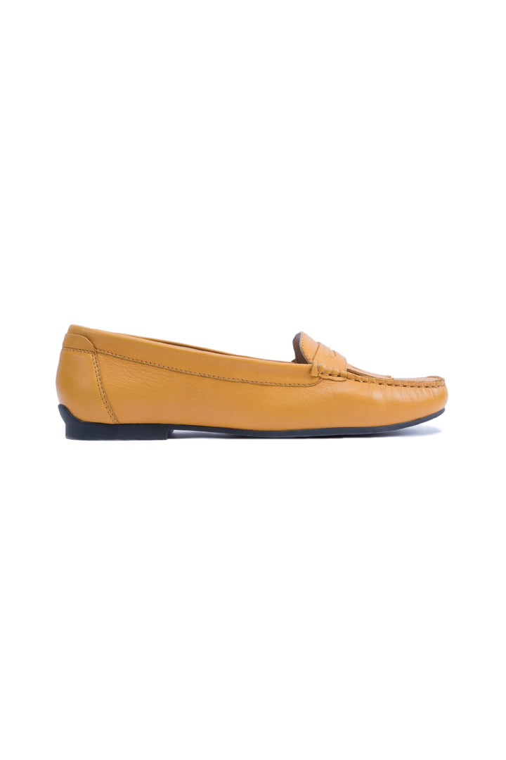 Sapphire Fringe Loafer Mustard