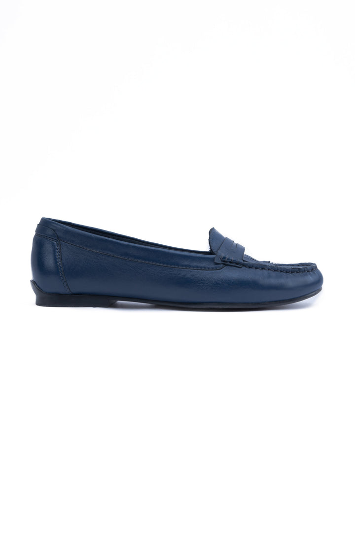 Sapphire Fringe Loafer Blue