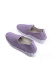 Sapphire Leather Comfort Shoes Lilac