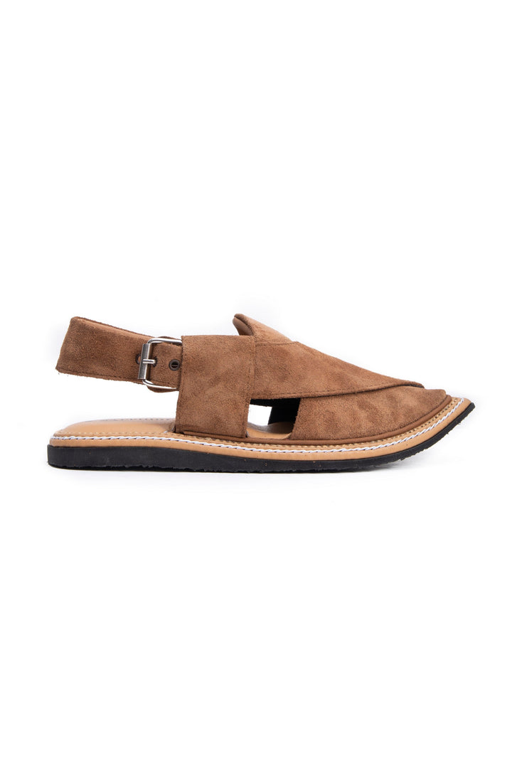 Sapphire Leather Peshawari Chappals Tan