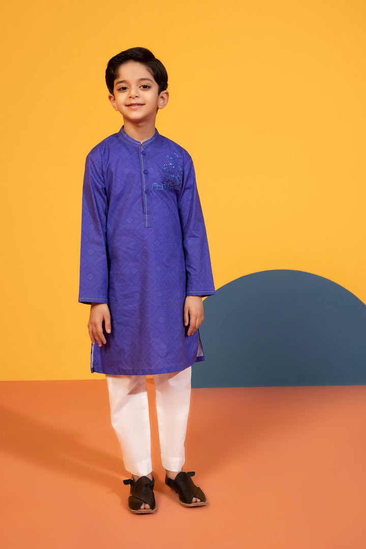 Sapphire Embroidered Cambric Kurta