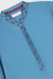 Sapphire- 2 Piece - Embroidered Ayudia Suit