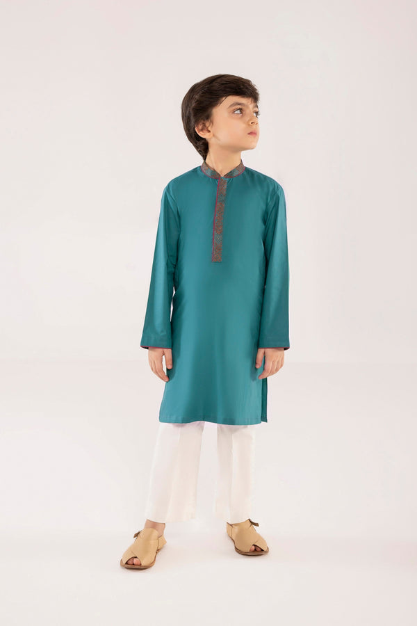 Sapphire- Embroidered Dobby Kurta