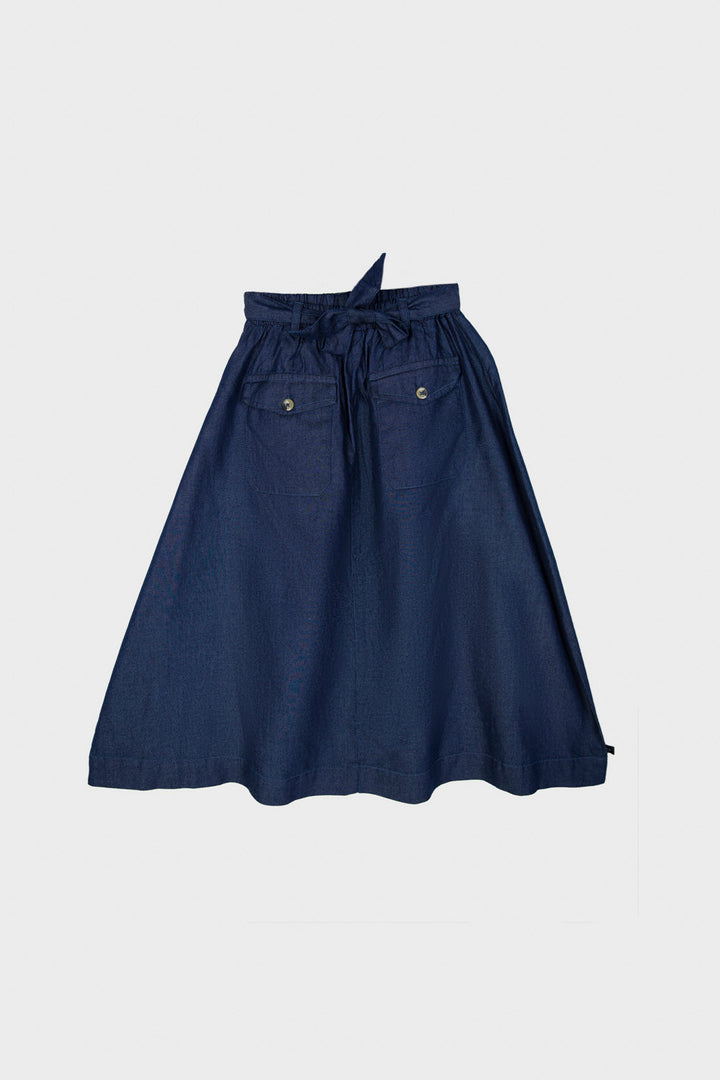 Girls Denim Jeans Long Skirt