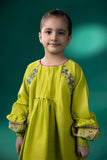 Kids Green Embroidered Khaddar shirt 00002291GK12