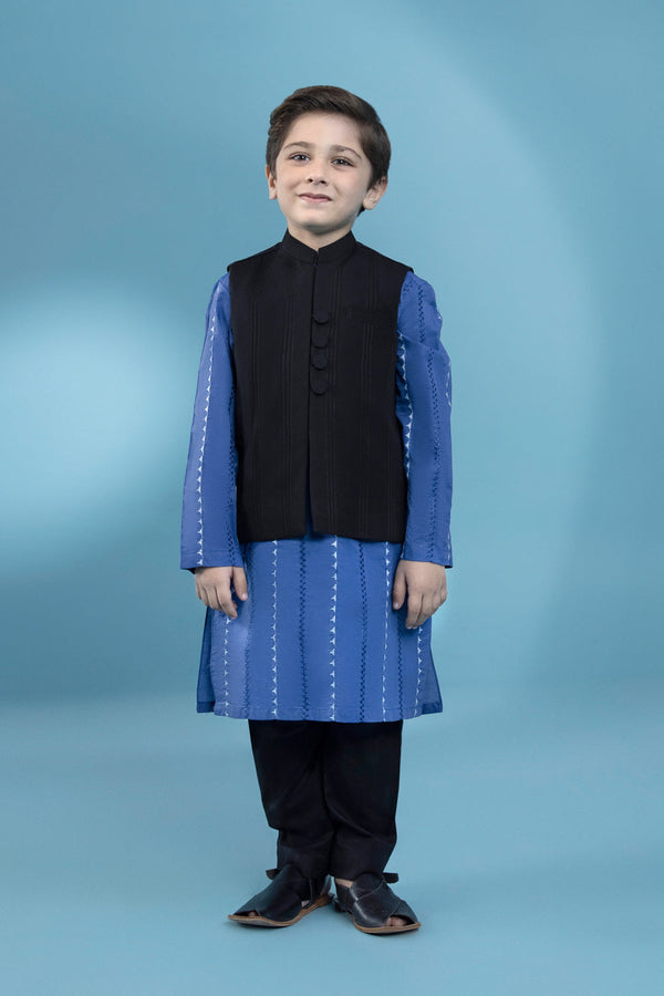 Kids Black Ayudia Waistcoat