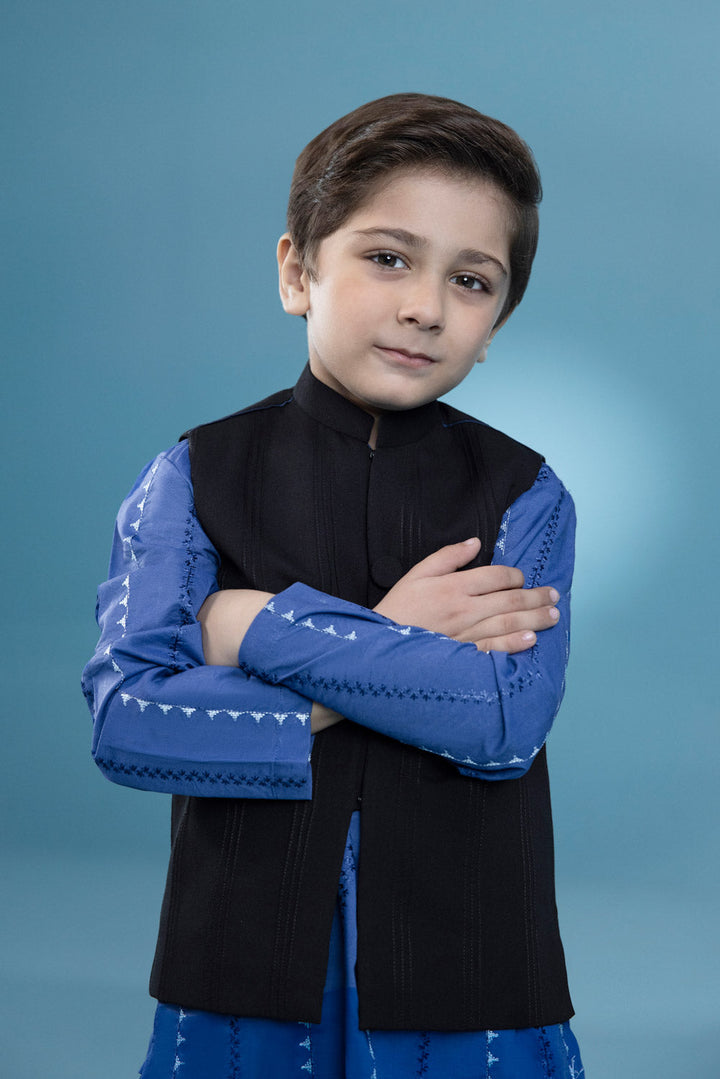 Kids Black Ayudia Waistcoat