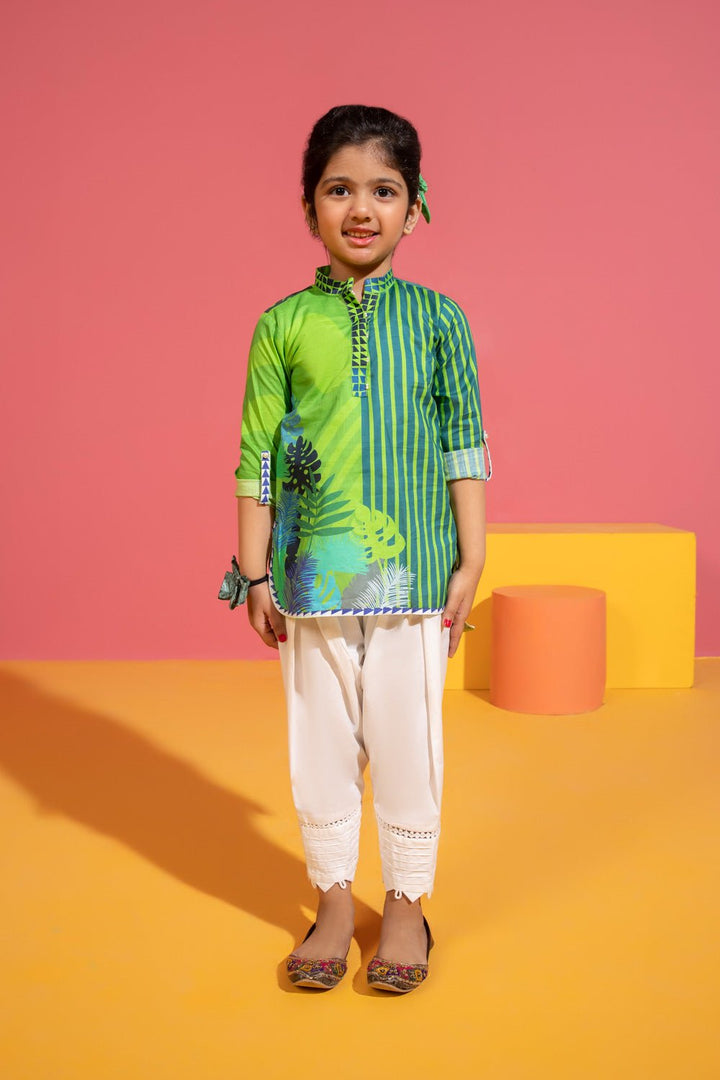 Sapphire Printed Lawn Kurta Green