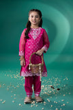 Kids Pink 2 Piece - Embroidered Organza Suit 0002293PGSF7
