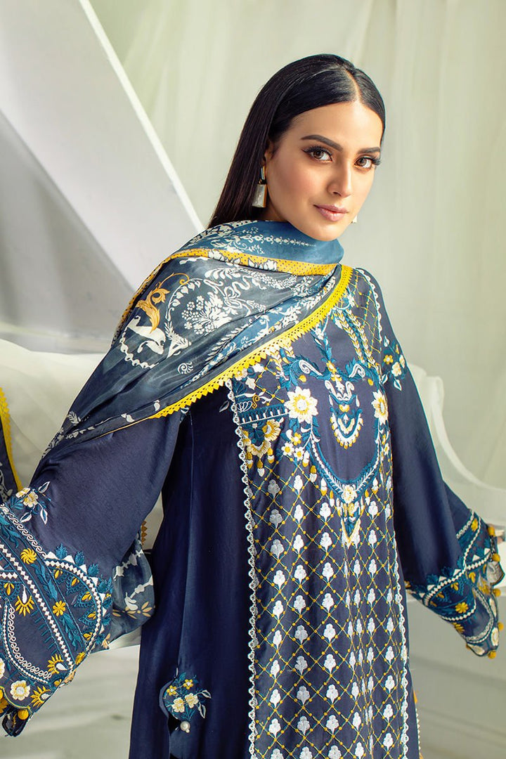 Ansab Jahangir Zoha- Luxury Lawn 2022 Un-Stitched- AJLL22-01