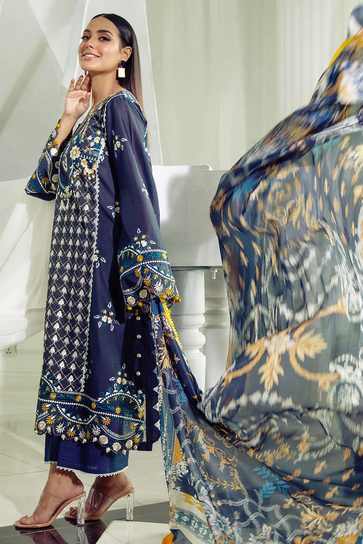 Ansab Jahangir Zoha- Luxury Lawn 2022 Un-Stitched- AJLL22-01