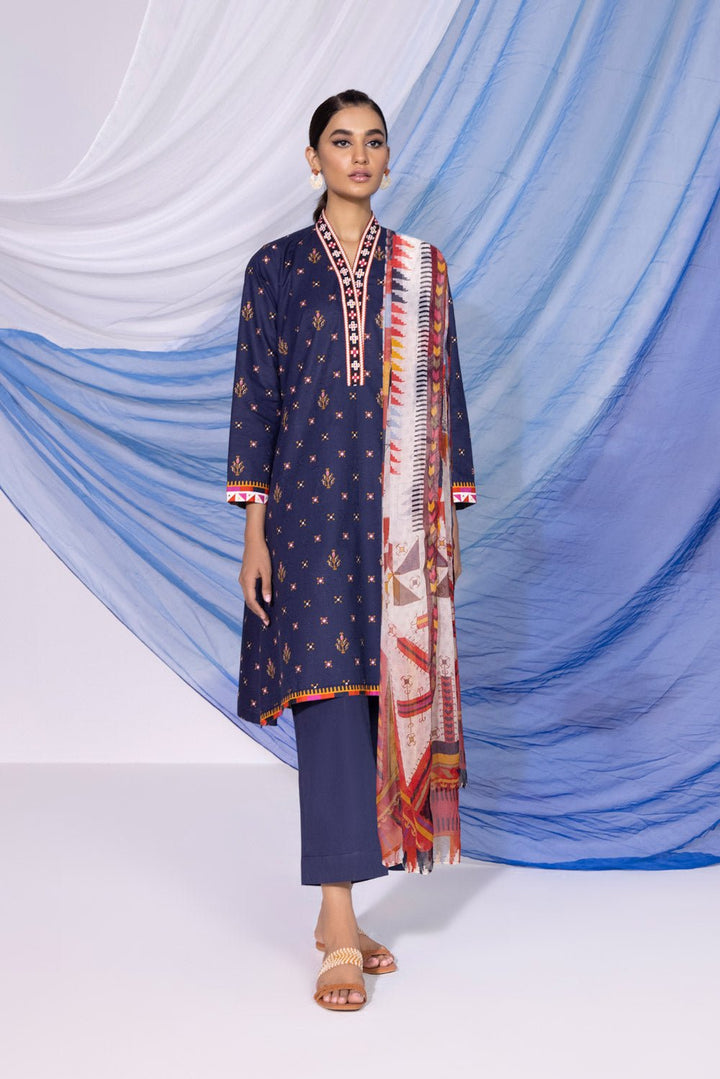 Sapphire- 3 Piece - Printed Jacquard Suit