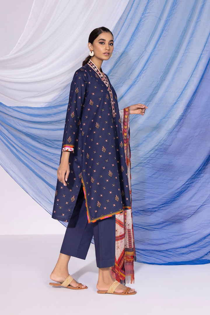 Sapphire- 3 Piece - Printed Jacquard Suit