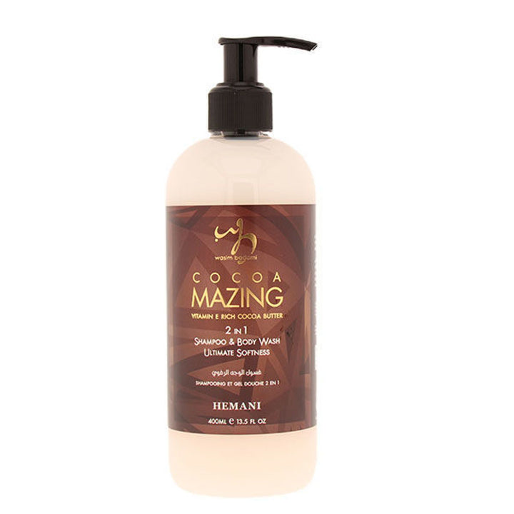 WB by HEMANI- Cocoa-Mazing 2in1 Shampoo & Body Wash, 400ml