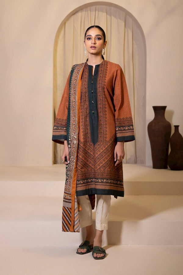 Sapphire- 2 Piece - Printed Khaddar Suit