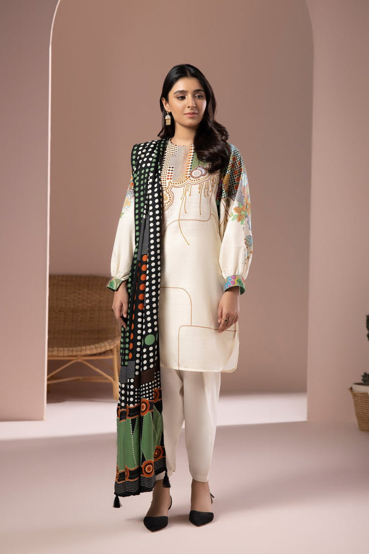 Sapphire- 2 Piece - Printed Khaddar Suit