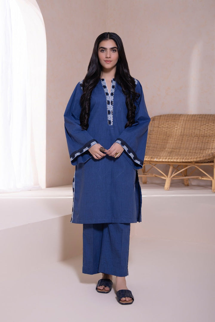 Sapphire- 2 Piece - Melange Suit