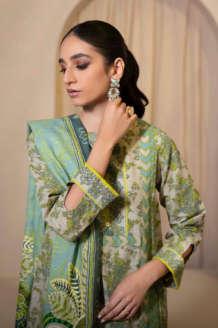 Sapphire- 3 Piece - Printed Khaddar Suit