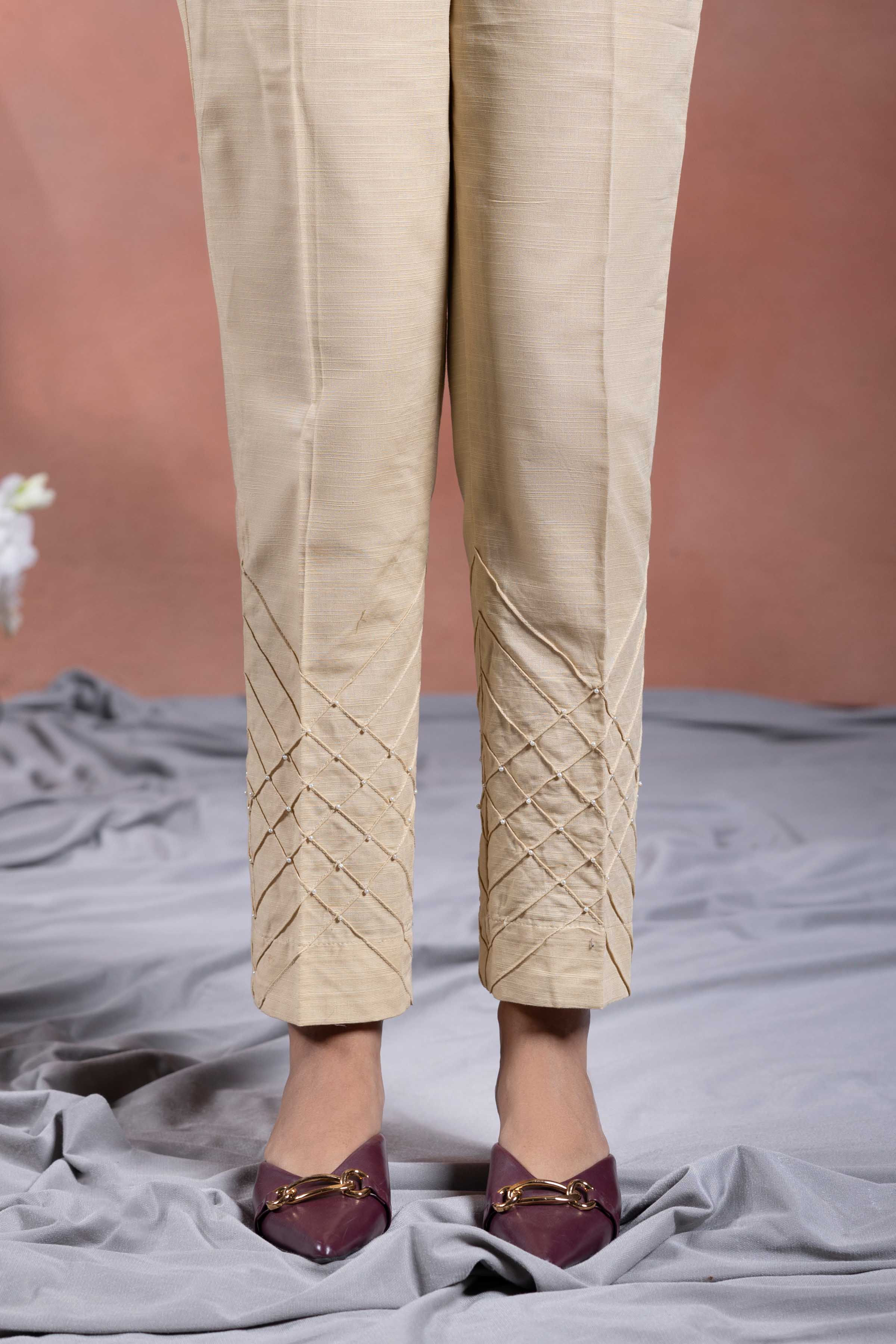 Khaddar - Winter Warm - Trouser Pant - Black - ZT145 - Silk Avenue Pakistan