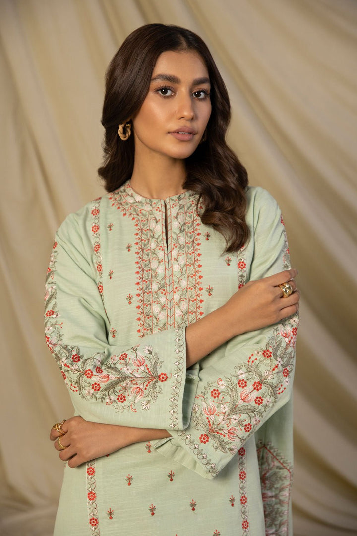 Sapphire- 2 Piece - Embroidered Khaddar Suit