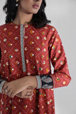 Sapphire- Printed Khaddar Shirt