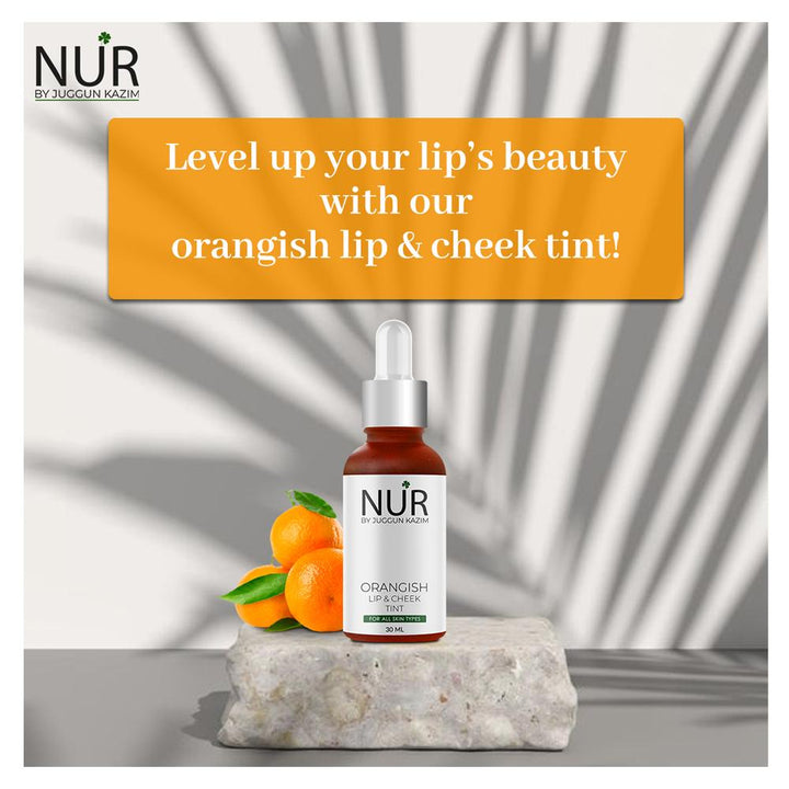 Nur By Juggan Kazim- Orangish Lip & Cheek Tint, 30Ml