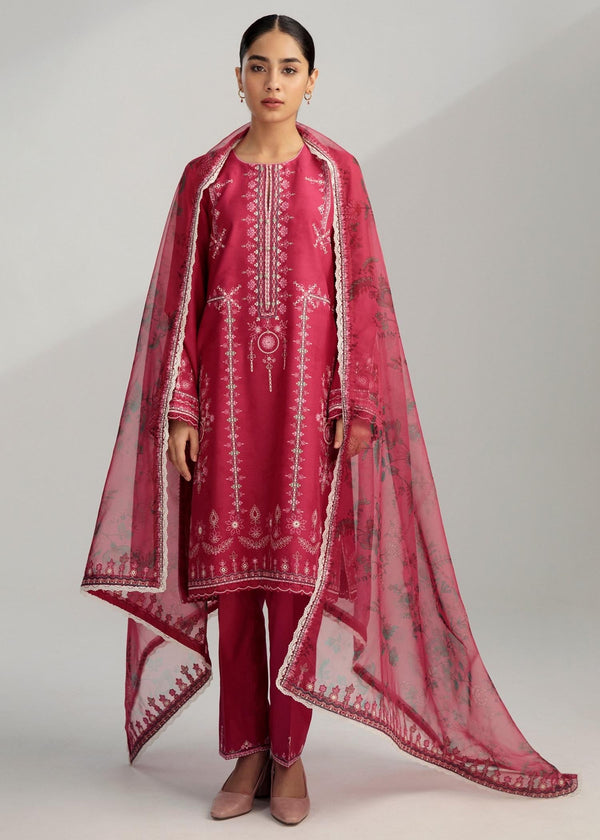 Coco by Zara Shahjahan - Embroidered Lawn Suits Unstitched 3 Piece CZS23S 3B - Summer Collection