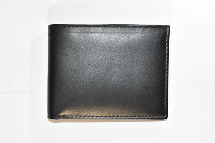 The original Men Wallet Pure Leather Black