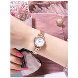 Shein - Marble Pattern Dial Quartz Watch