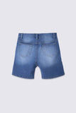 Sapphire- Embroidered Denim Shorts