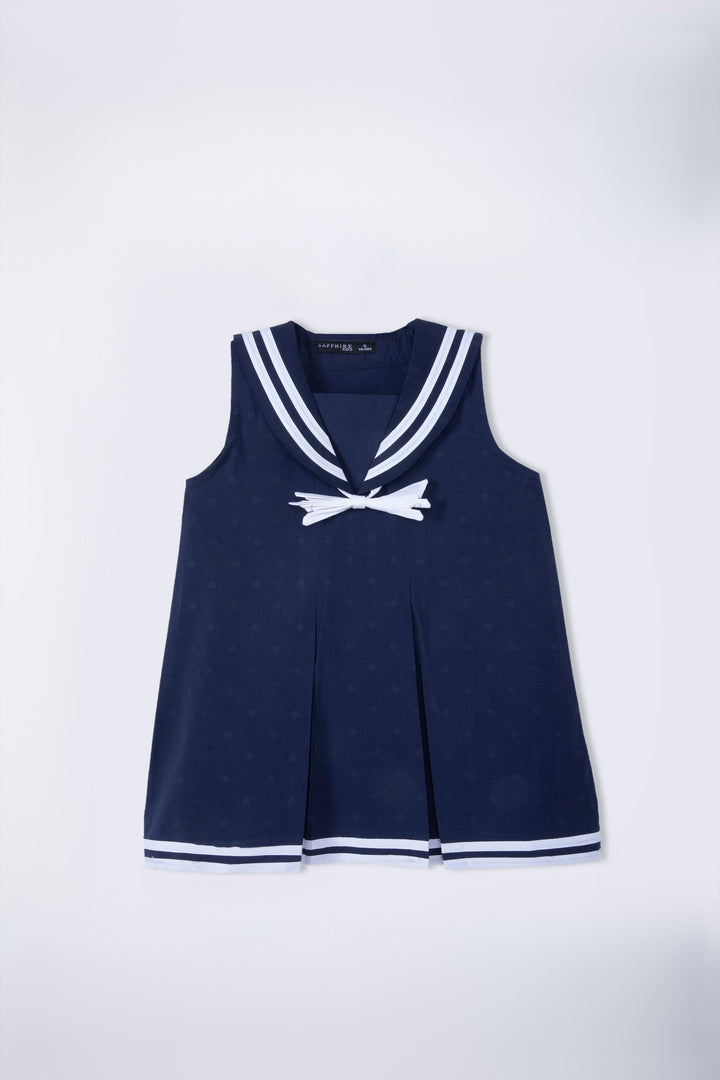 Sapphire Navy Dress with Bow