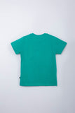 Sapphire Printed Crew Neck T-shirt Green