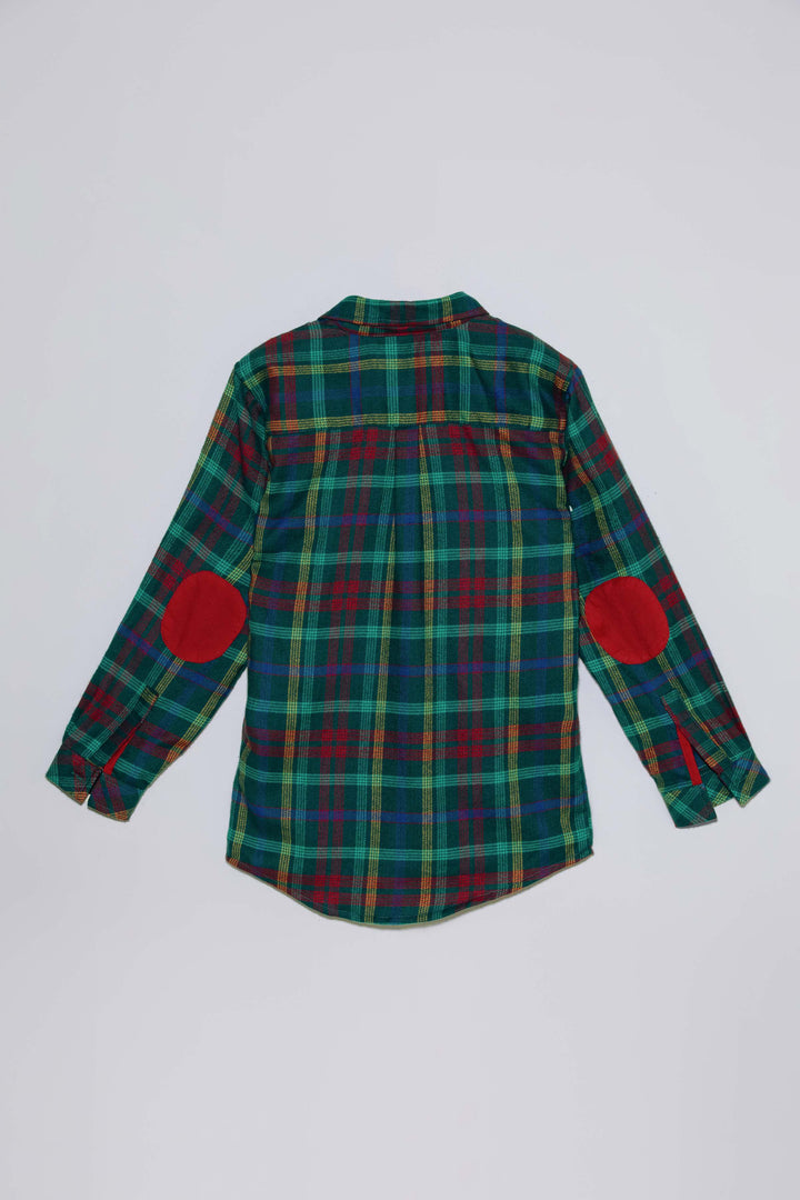 Sapphire Flannel Checkered Shirt Green